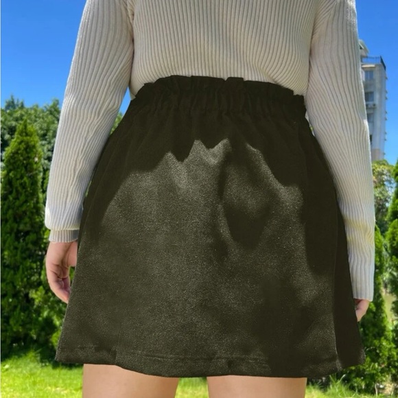 Plus High Waist Single Breasted corduroy Skirt 3x - Picture 2 of 3